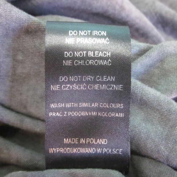 Studio B3 Womens Size 40 / M Gray Cotton Avant Garde Midi Cowlneck Long Dress - Picture 14 of 15